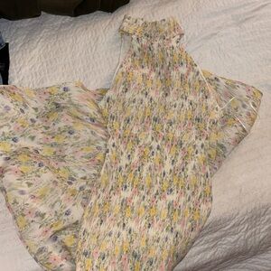 Floral Sleeveless Mermaid Dress